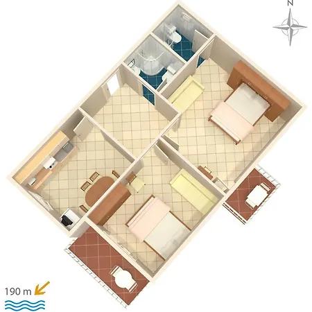 Apartment By The Sea Podgora, Makarska - 6671